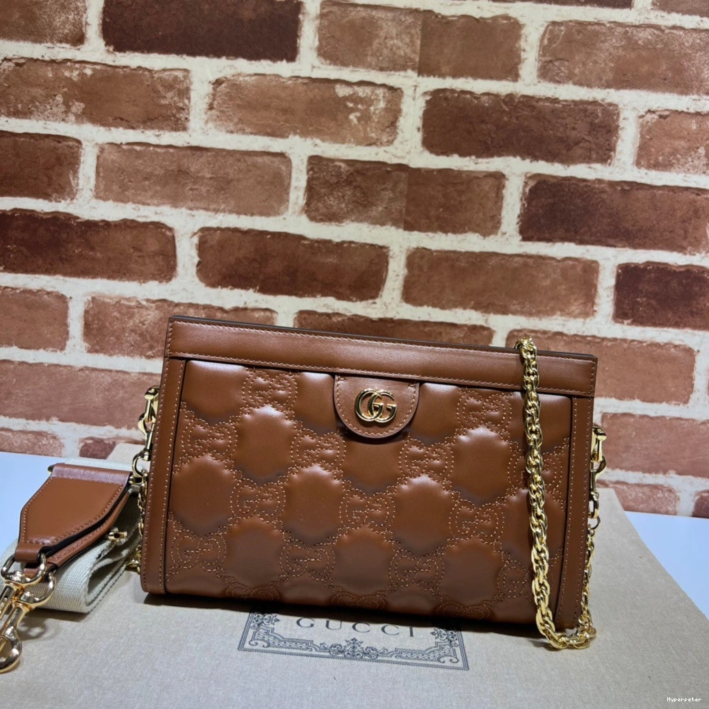 Hyperpeter GG shoulder bag leather GUCCI matelassé 0801